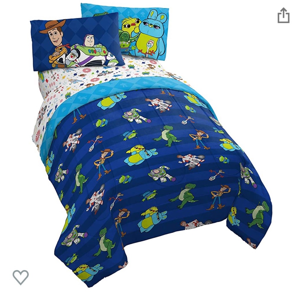 Disney Toy Story Buzz & Woody 5 Piece Bed Set - size Full